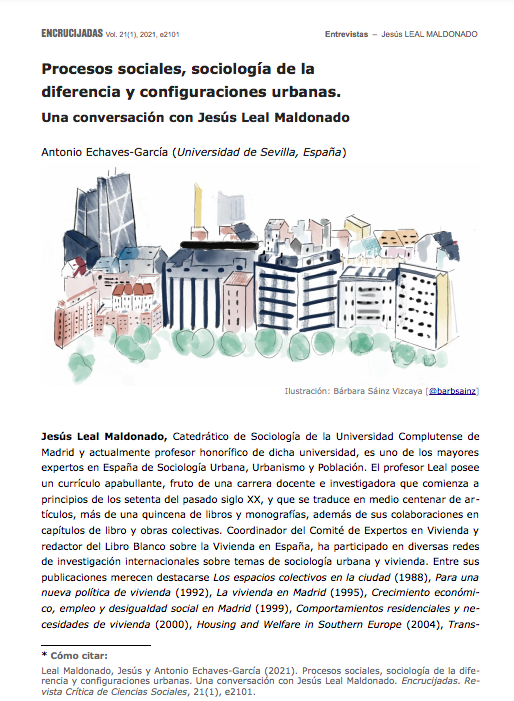 Procesos sociales, sociología de la diferencia y configuraciones urbanas. Una conversación con Jesús Leal Maldonado