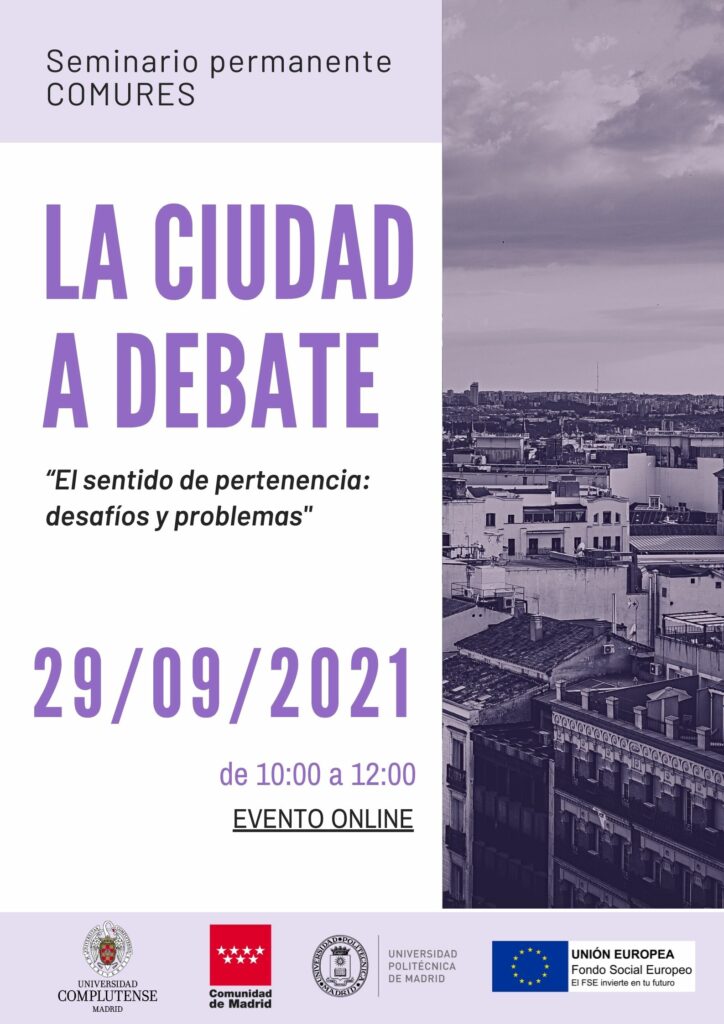 Seminario Permanente COMURES: La Ciudad a Debate – «El sentido de pertenencia: desafíos y problemas»